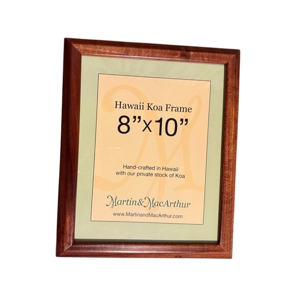 Martin & MacArthur Hawaiian Private Koa Wood Picture frame 8X10 Handcrafted